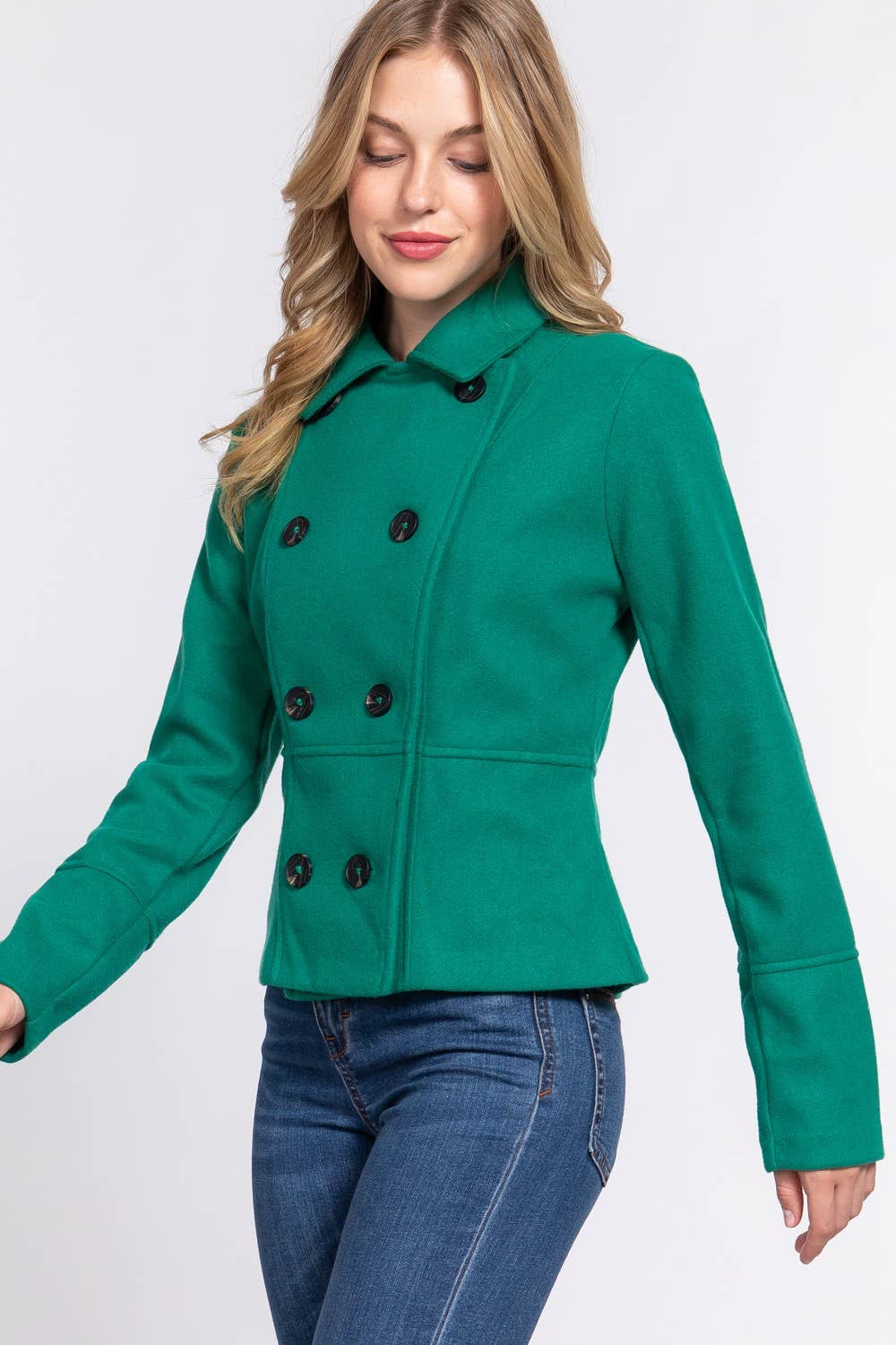 Long Sleeve Double Breasted Coat