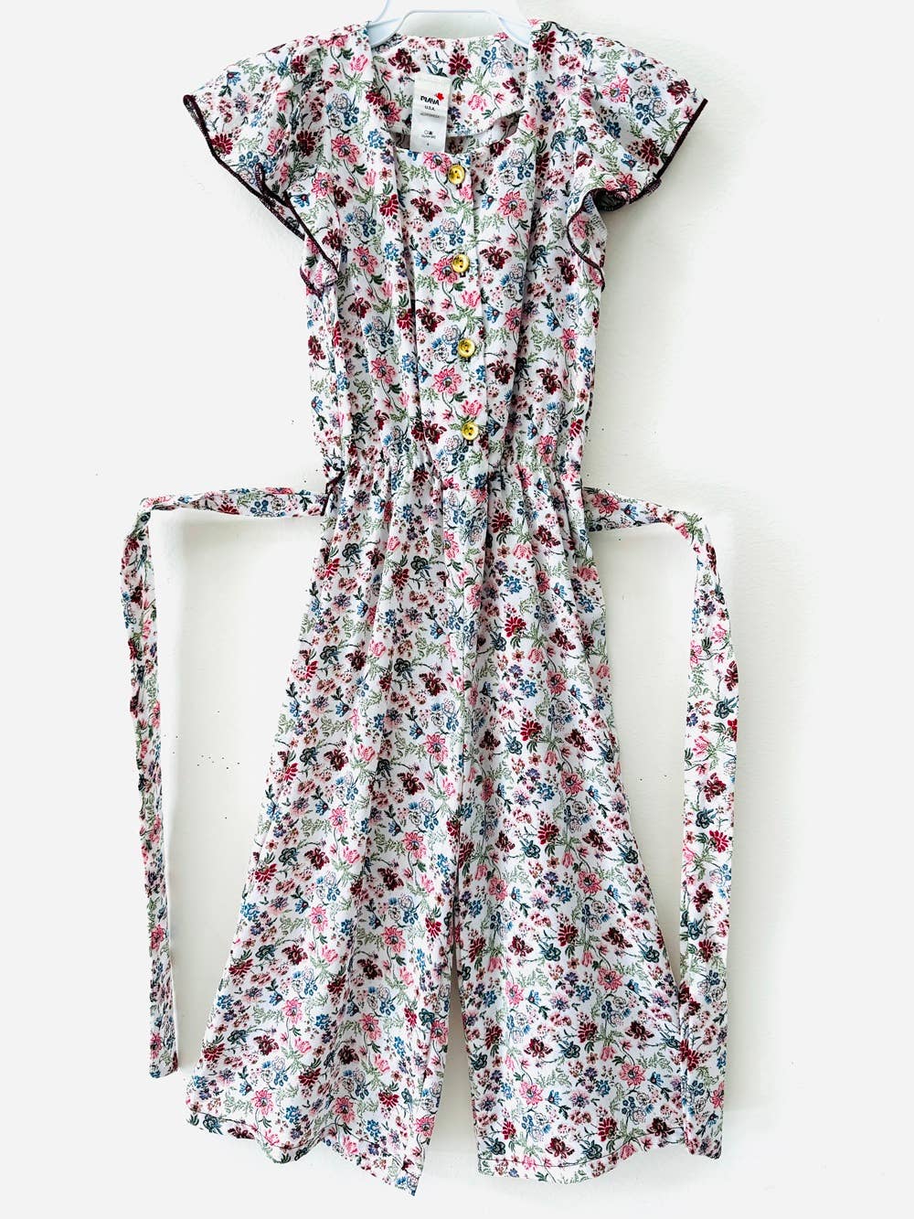 Flower print jumpsuit