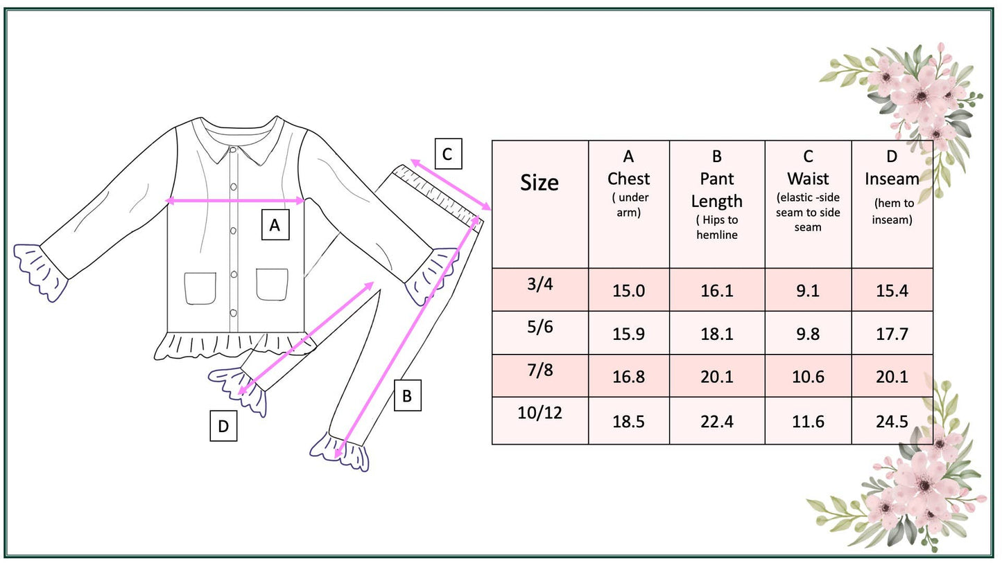 Kids Holly Berry Christmas Lounge Set