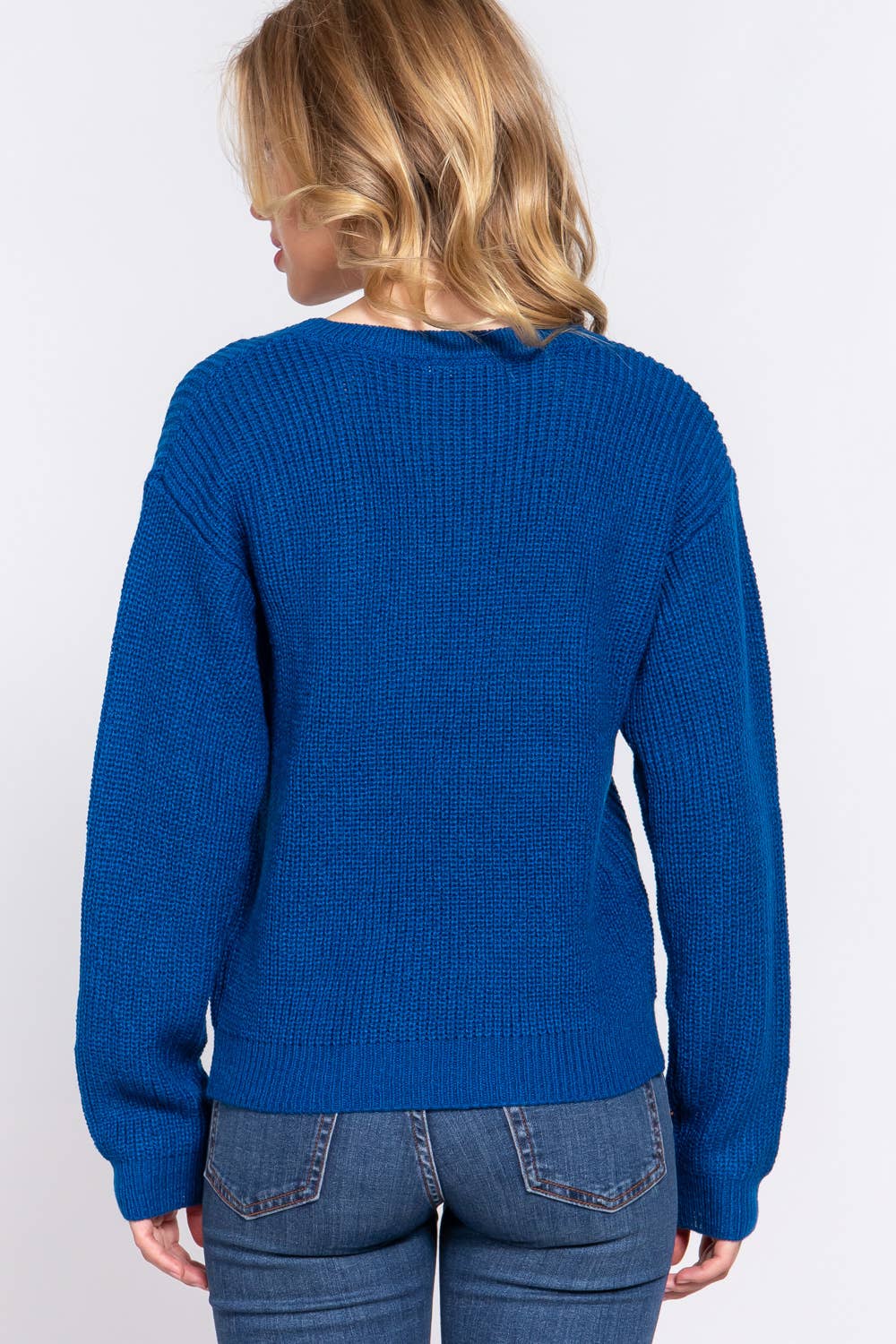 Long Sleeve V-neck Sweater