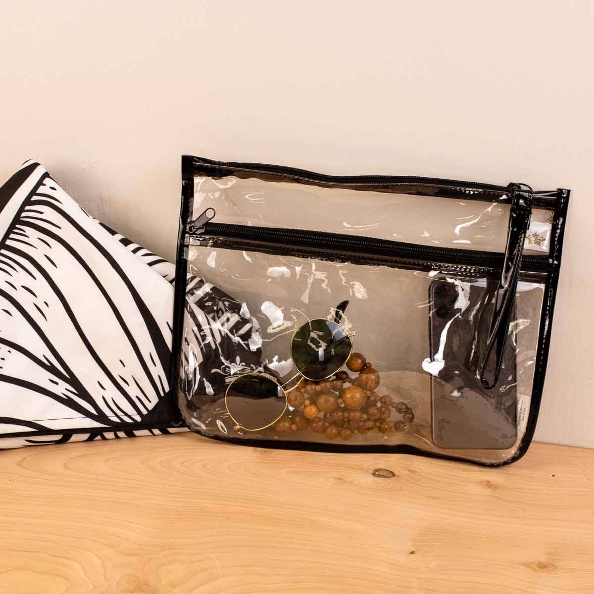 Palisade Pouch Clear/Black 12x9