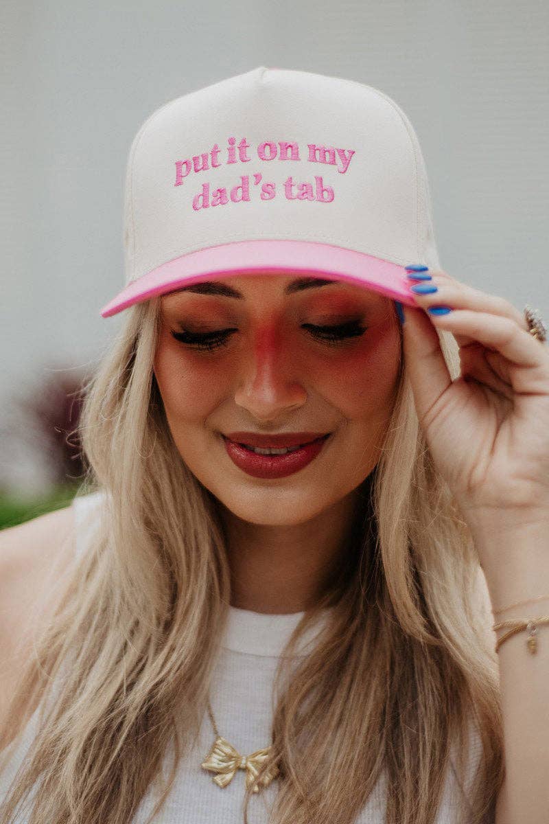 Put It On My Dad's Tab Vintage Trucker Hat
