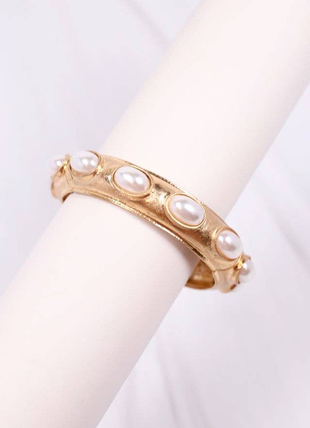 Harriette Pearl Bracelet Gold: Default