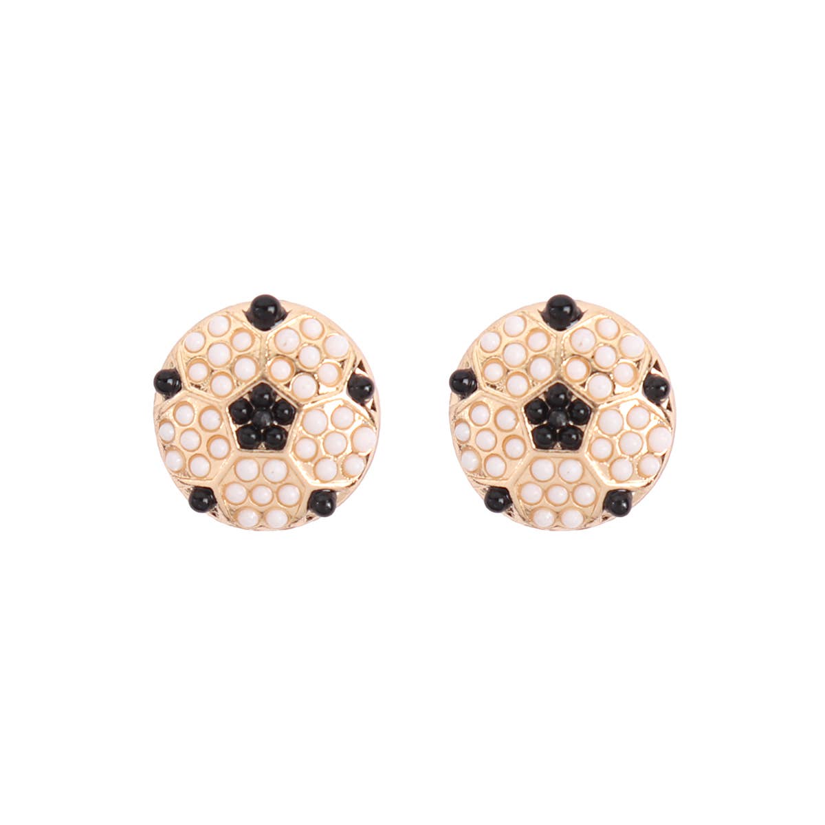 SPORTS SEED BEAD STUD EARRINGS