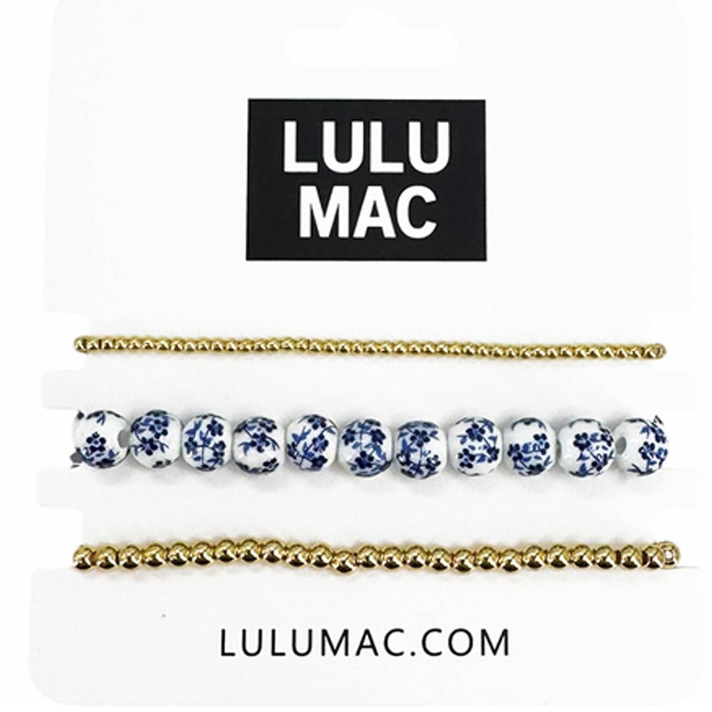 Blue porcelain with Solid Gold
