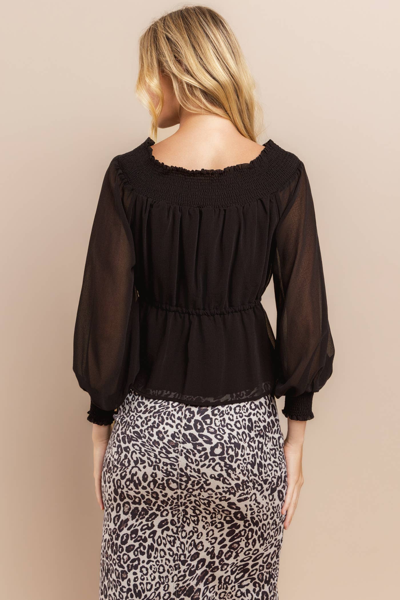 Off Shoulder Long Sleeve Top