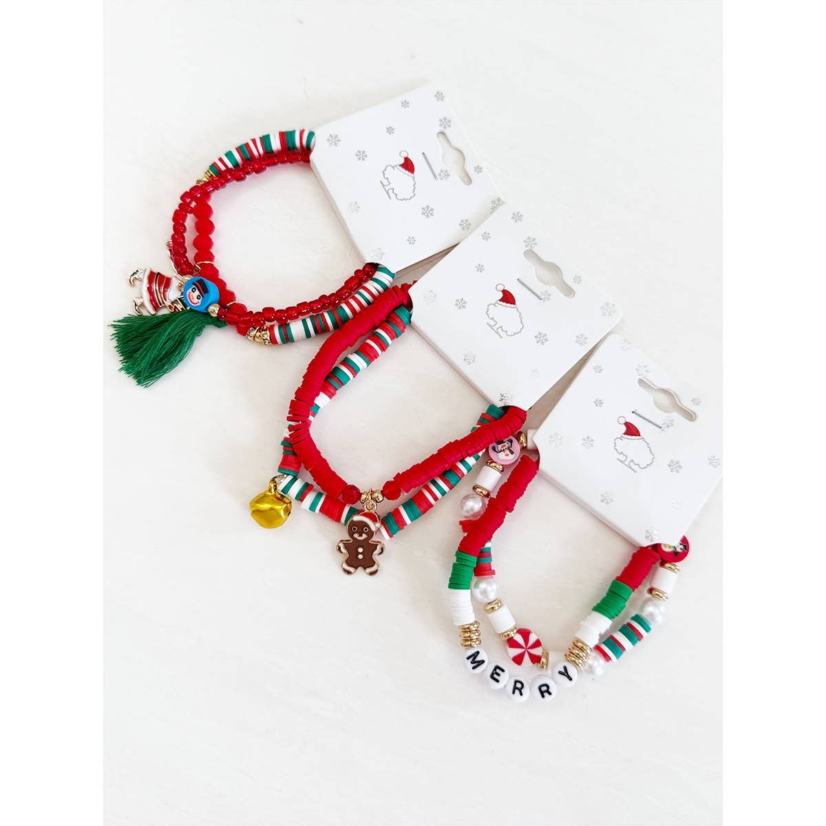 Christmas Theme Clay Bracelet