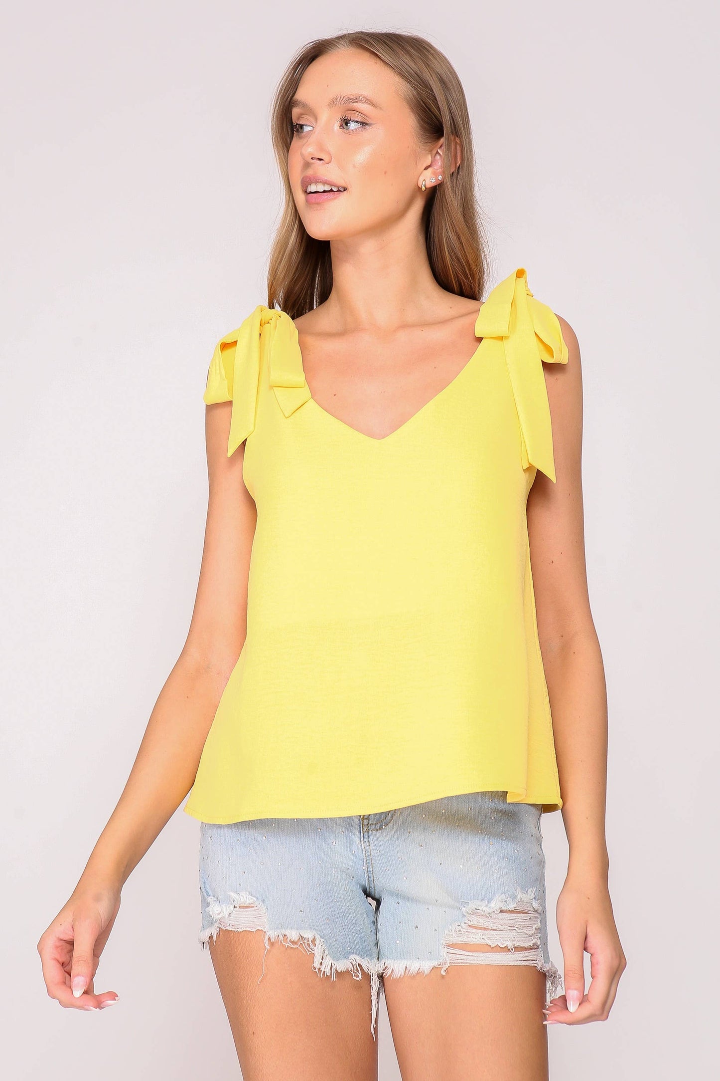 Self Tie Strap Airflow Game Day Cami Top (Multiple Colors)