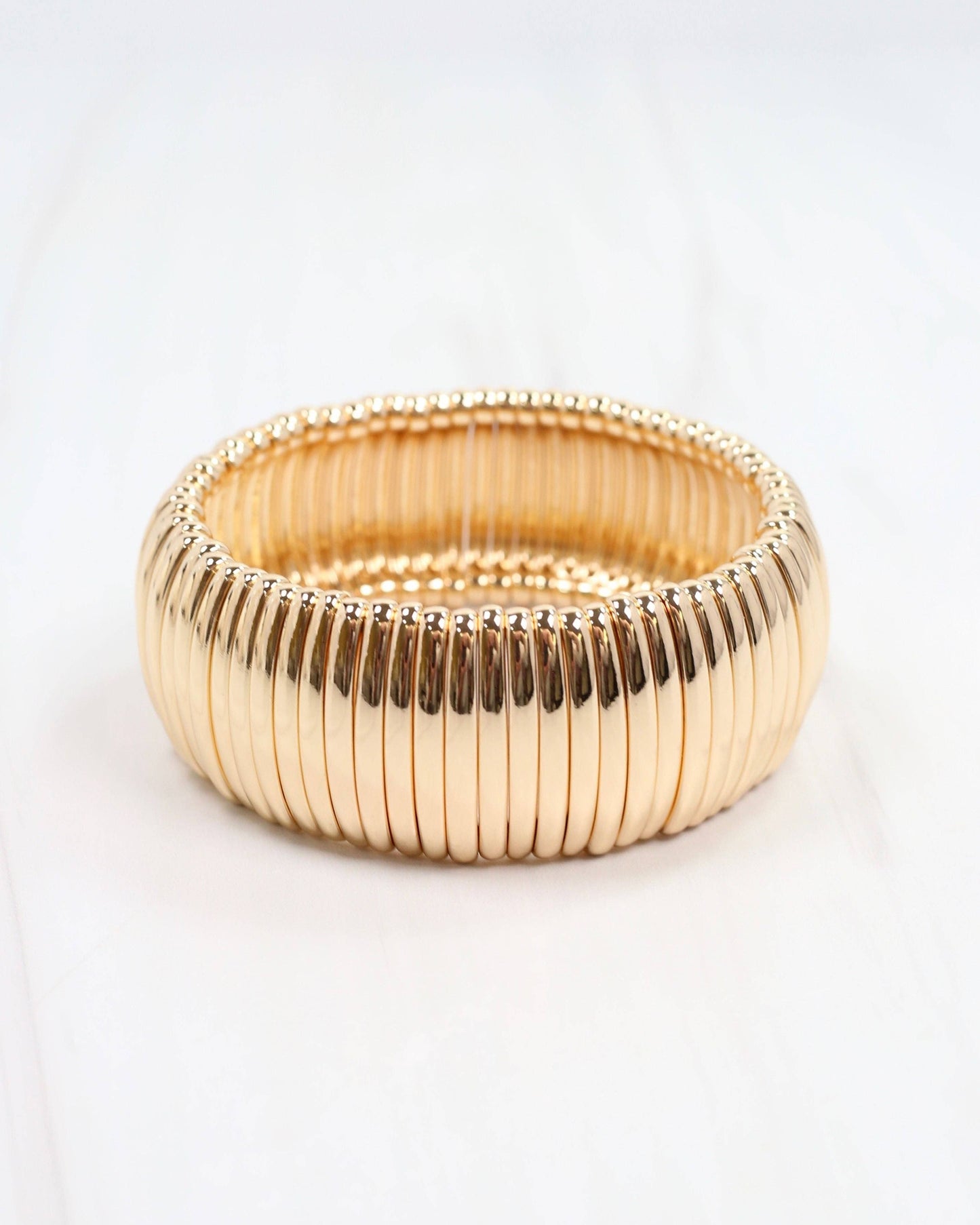 Cobra Stretch Bracelet Gold