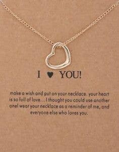 I Love You Necklace