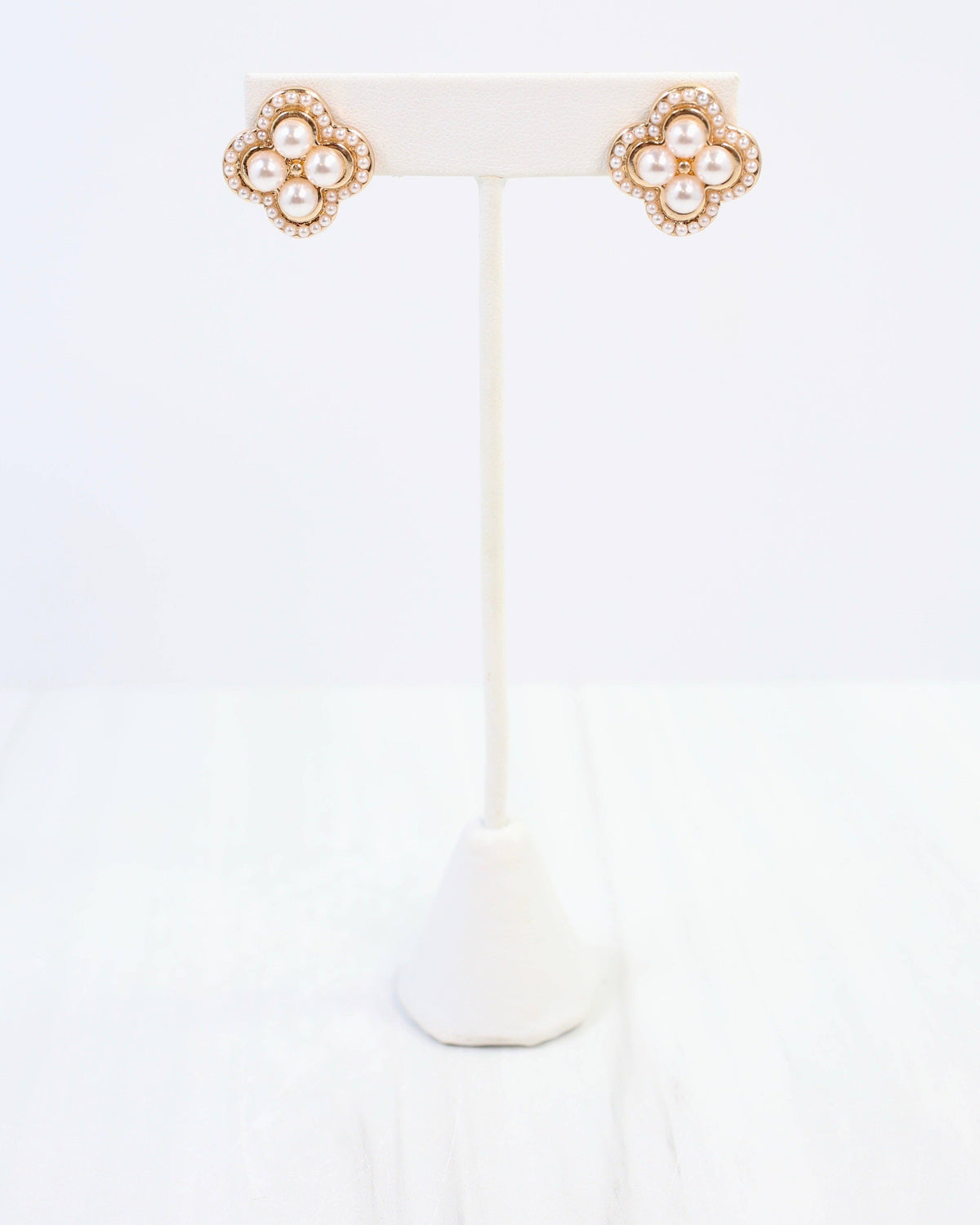 Lindell Pearl Stud Earring Cream