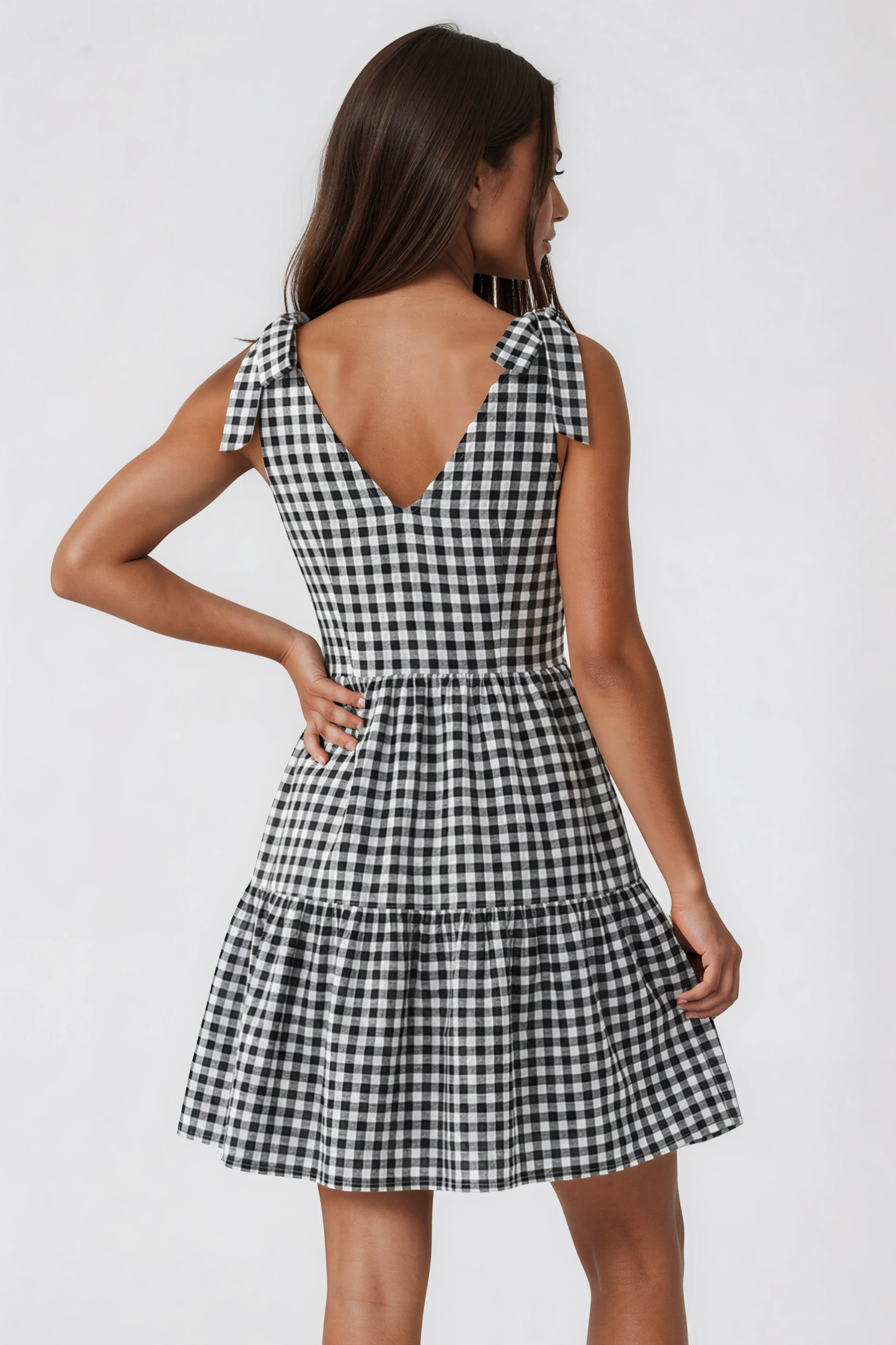 Gingham Ruffle Dress