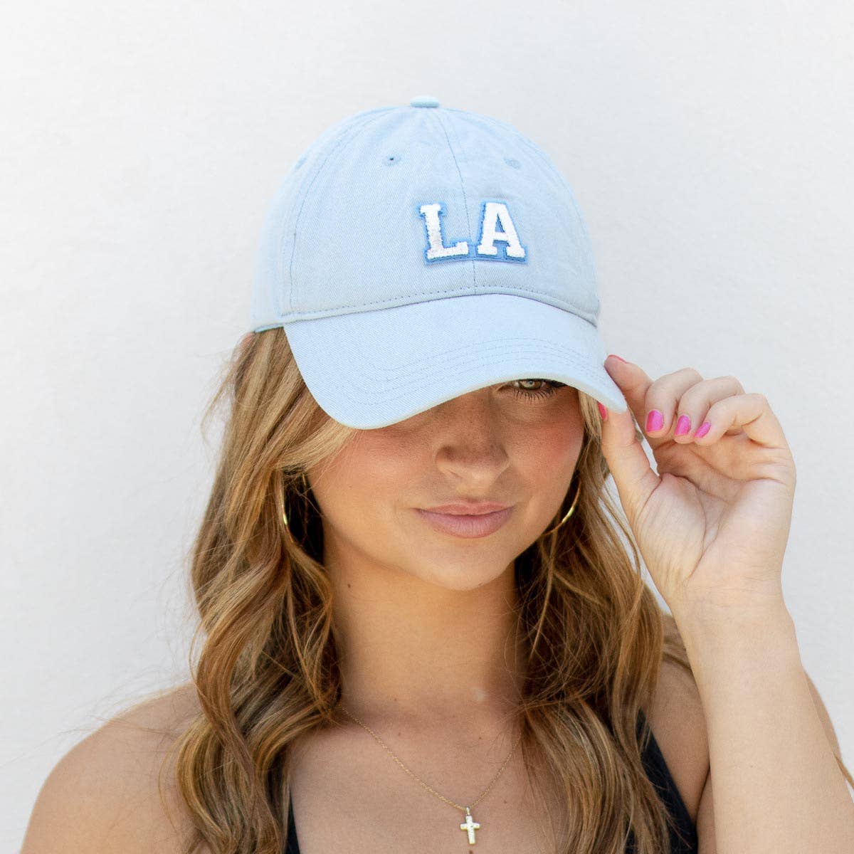 Louisiana Baseball Hat Sky/White One Size