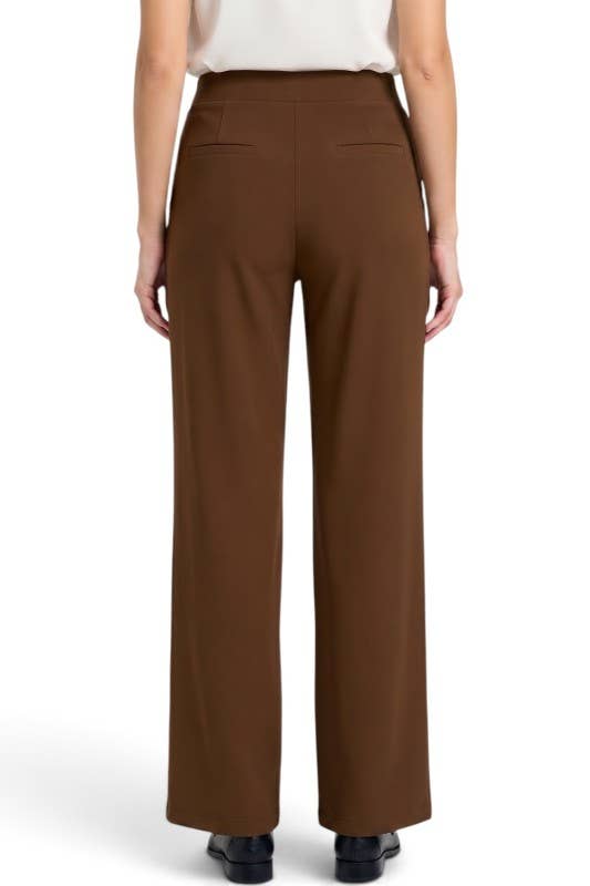 Yoga Fabric – Stretch Straight Leg Pants (multiple colors)