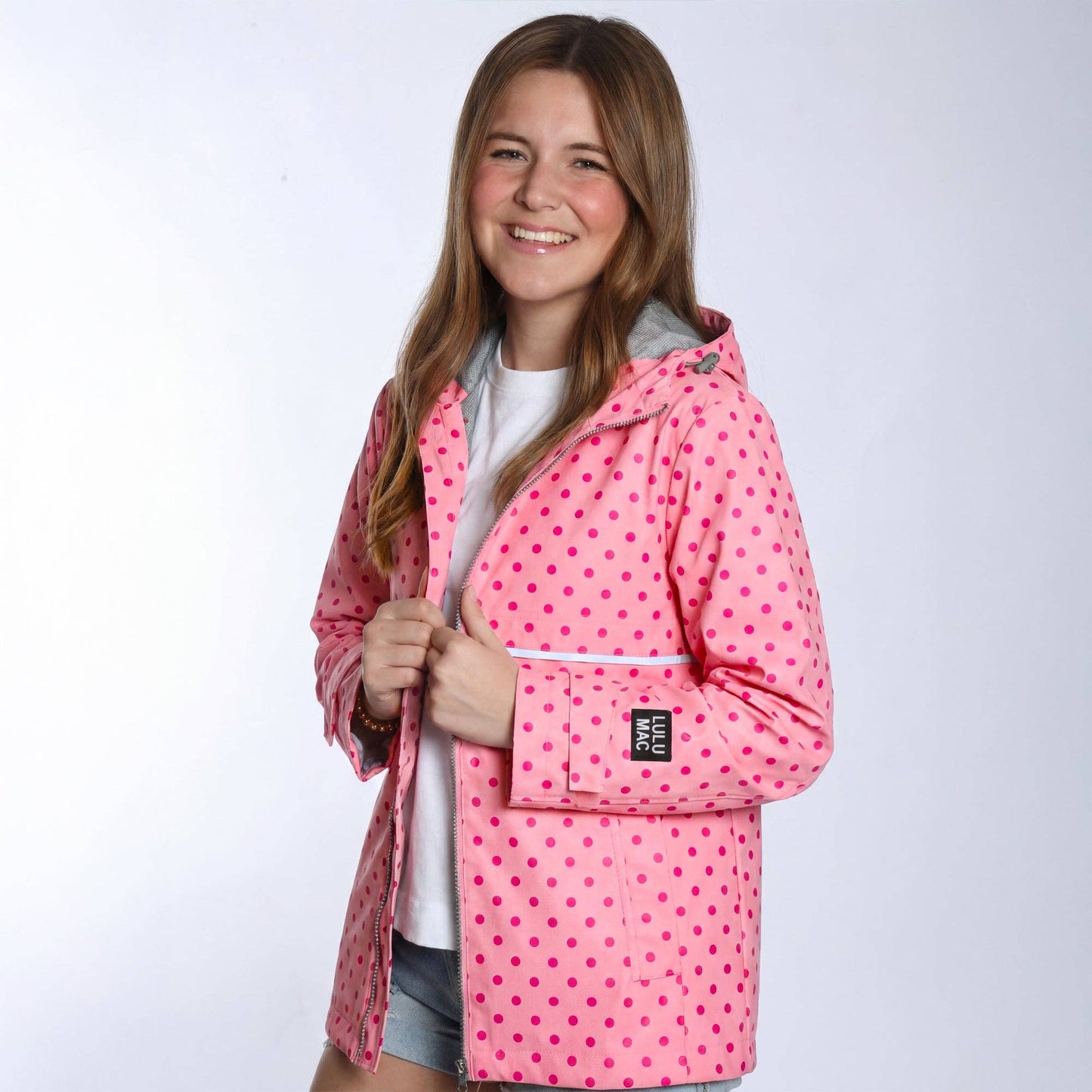 Pink/Hot Pink Lulu Mac Raincoat ~ Adult