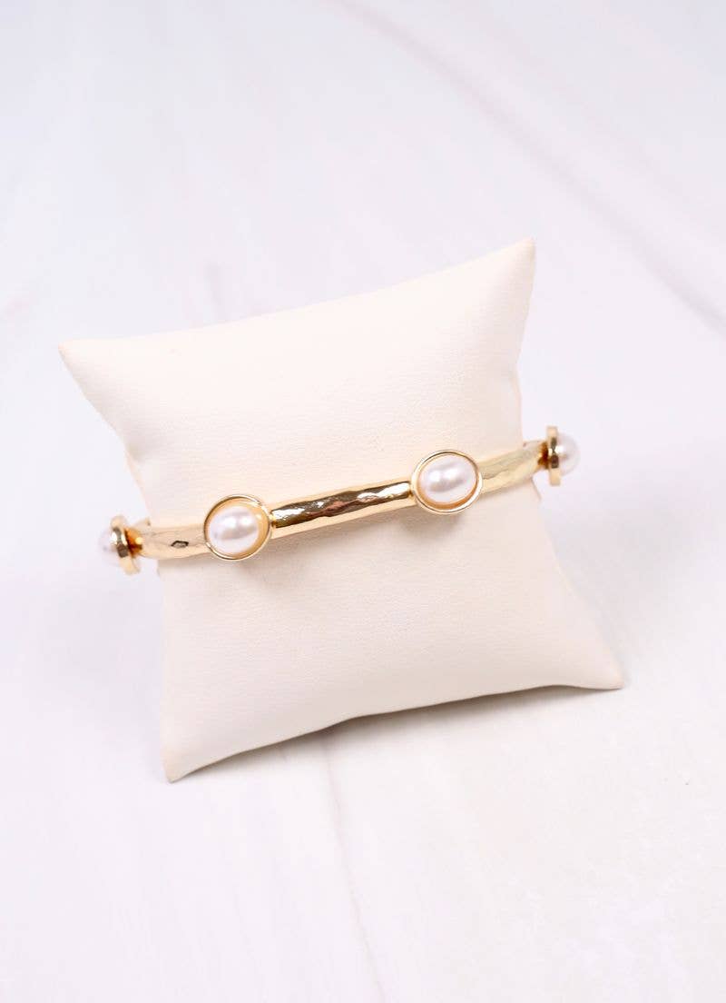 Piers Stretch Bracelet with Pearls