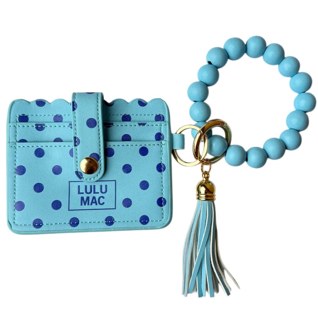 Lulu Mac Beaded Wristlet ID Wallet (multiple colors)