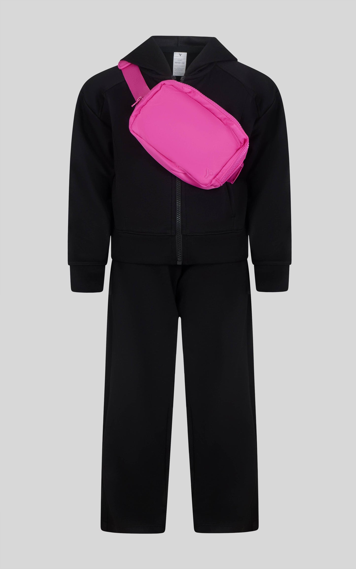 Little Girls Jacket, Wide Leg Pant, and Bag Set ~ Black