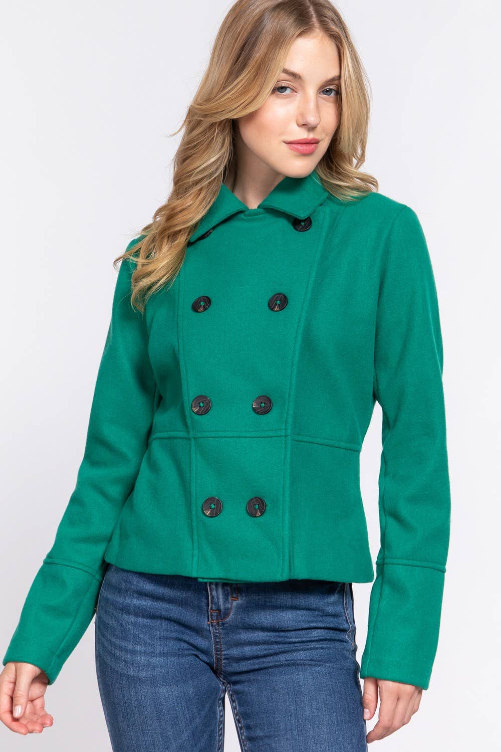 Long Sleeve Double Breasted Coat