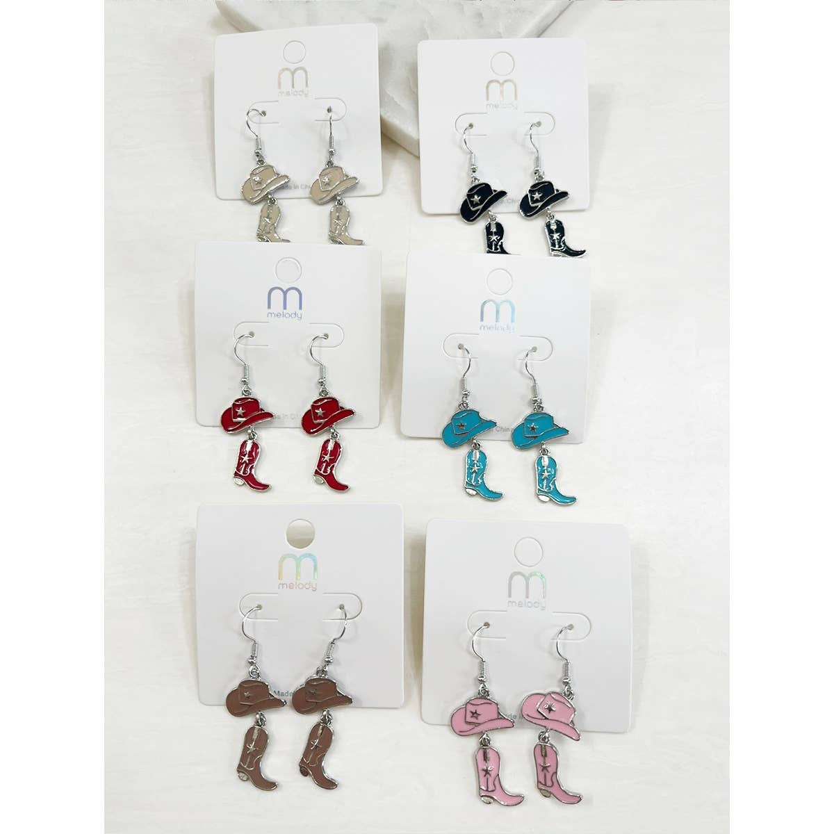 Western Cowgirl Earrings Set