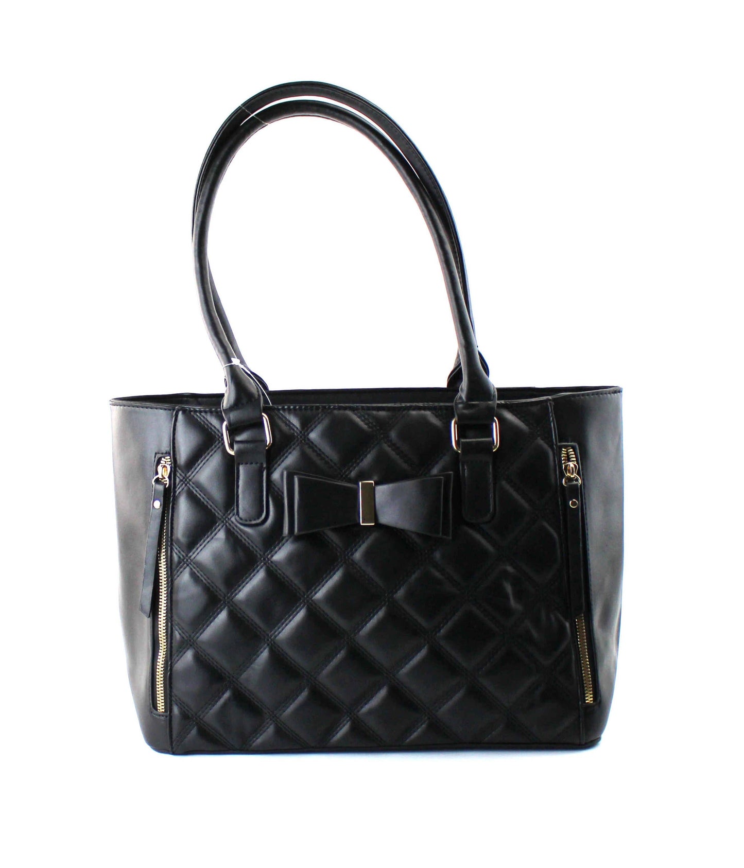 Quilted Satchel with Wristlet