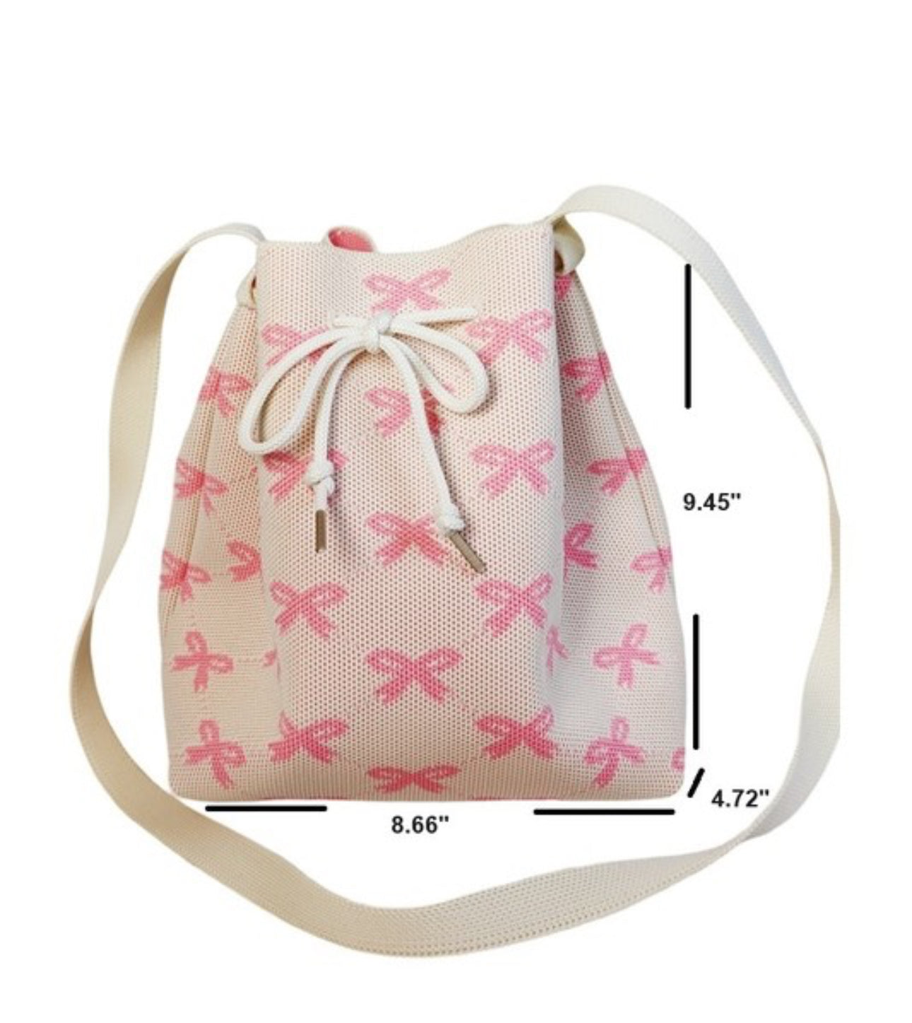Coquette Bowknot Bucket Crossbody
