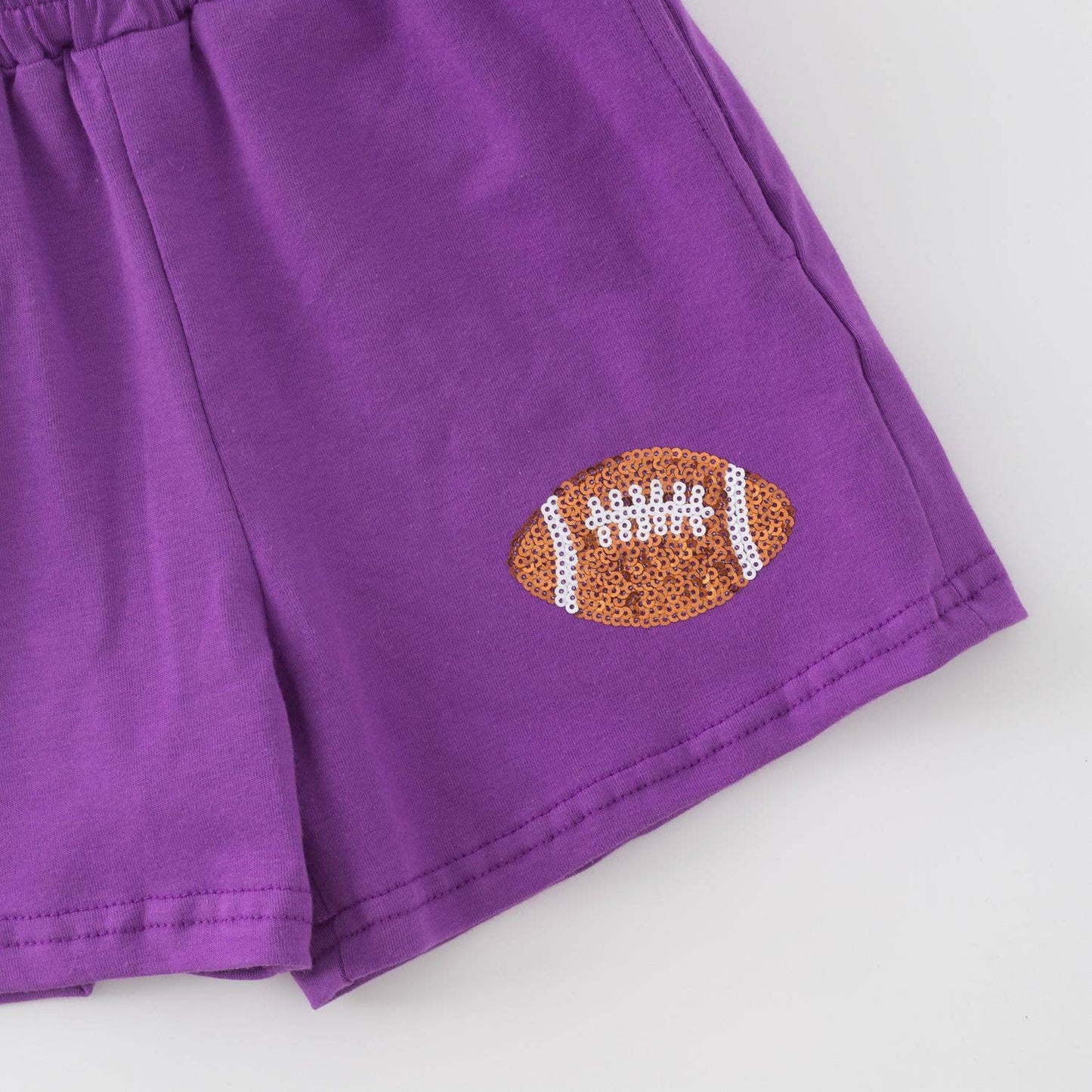 Girls Purple Sparkle Cheer Set