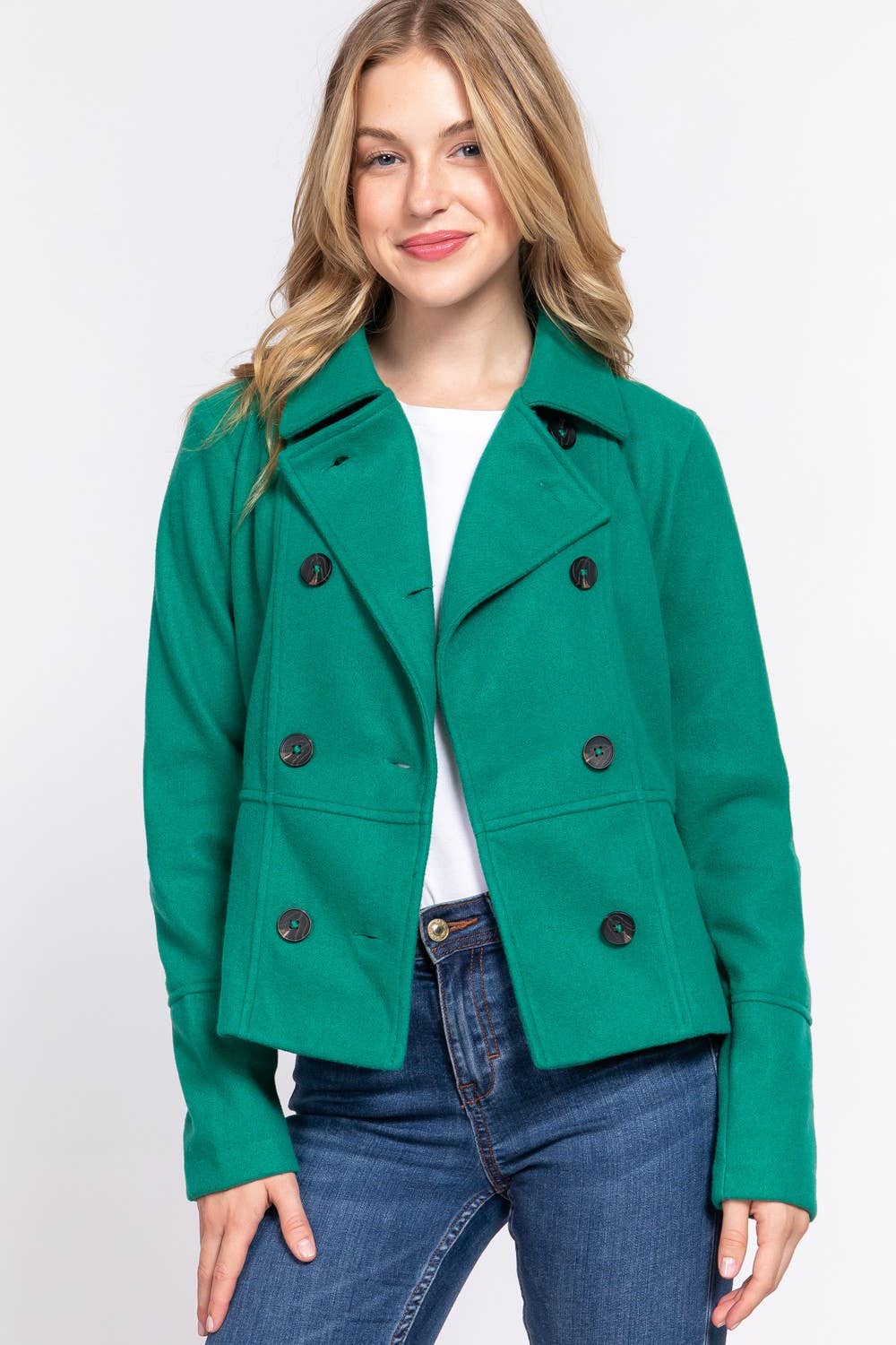 Long Sleeve Double Breasted Coat