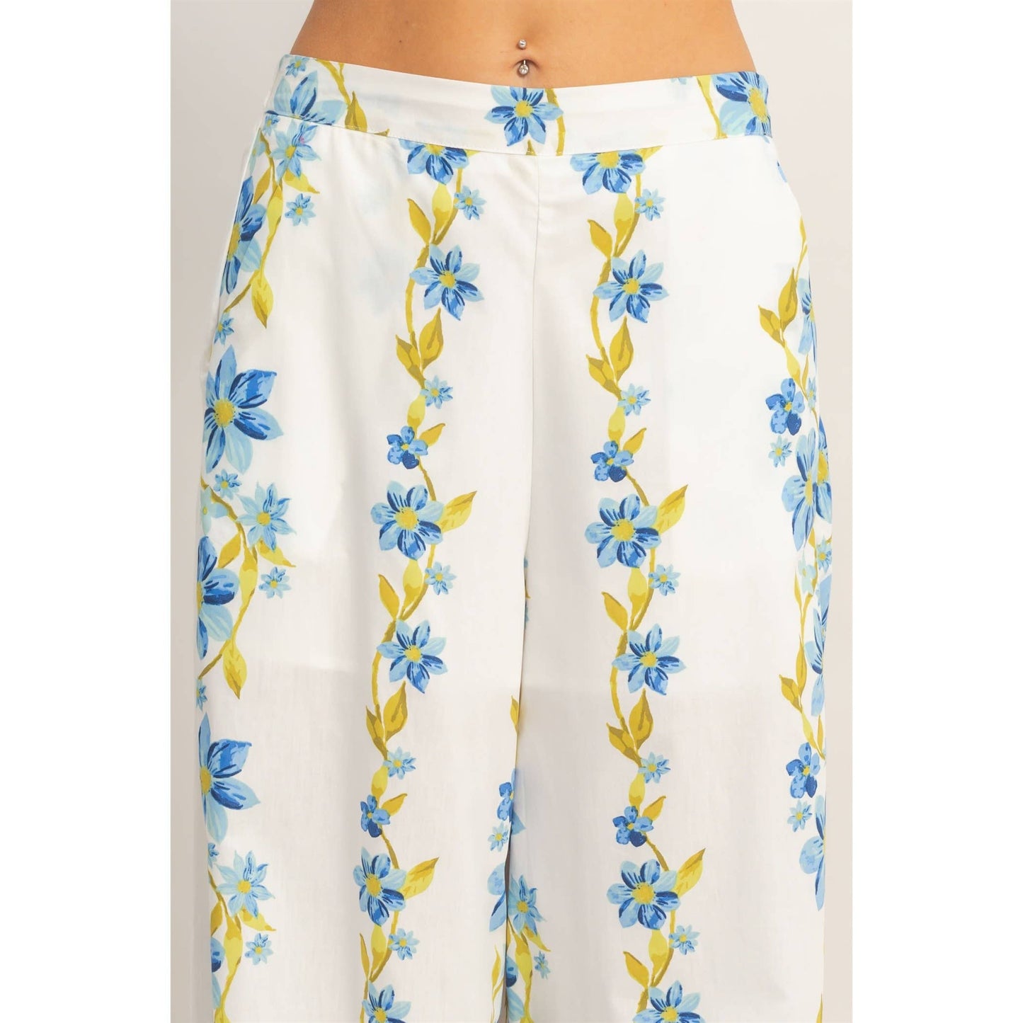Floral Spaghetti Strap Top & Pants Set