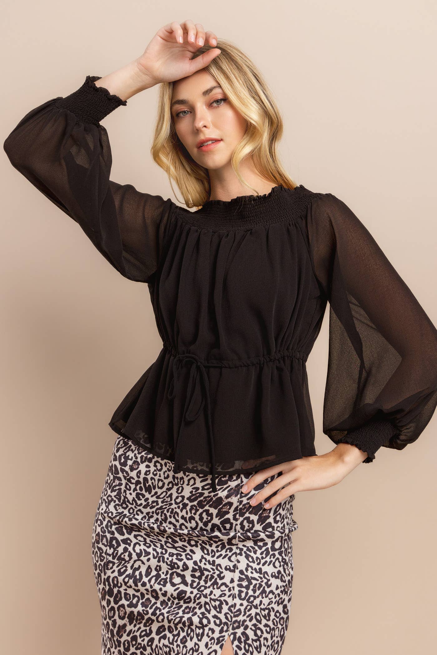 Off Shoulder Long Sleeve Top