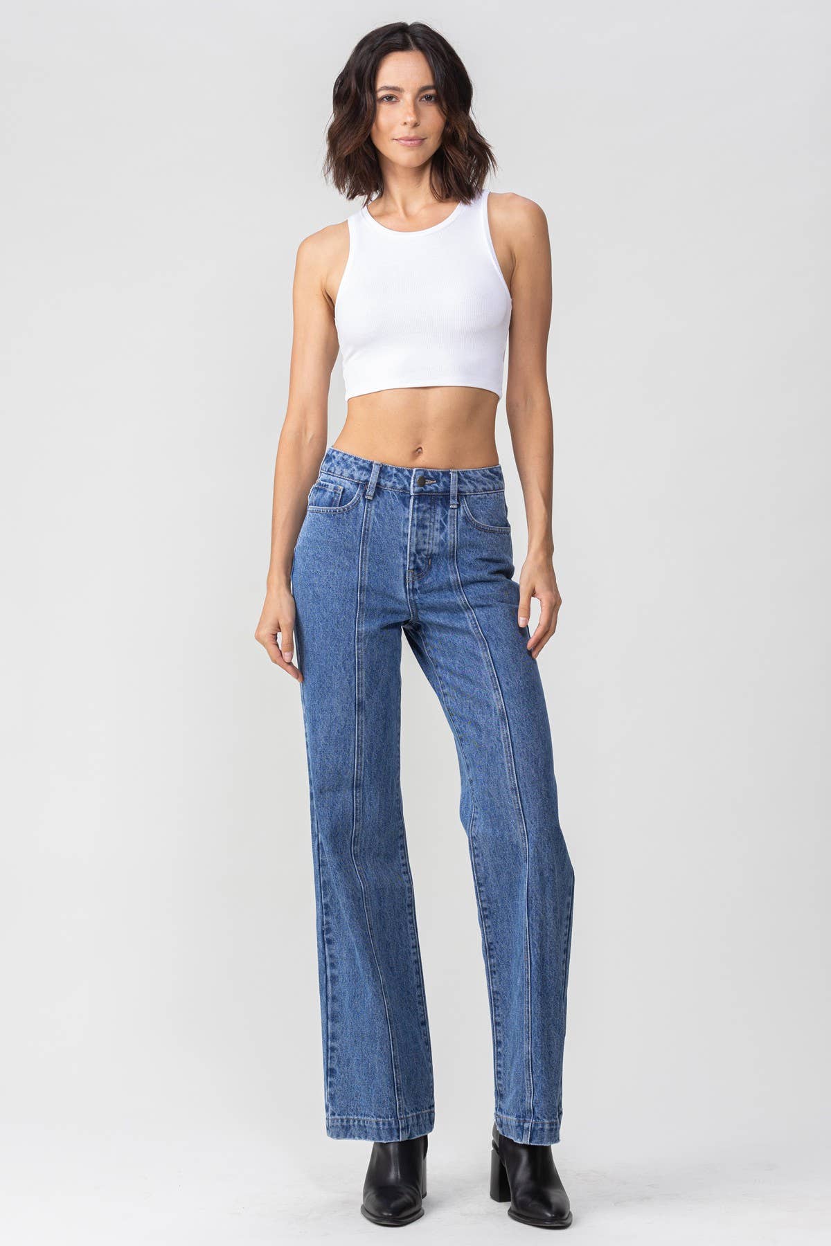 Mid Rise Relaxed Fit 90's Flare