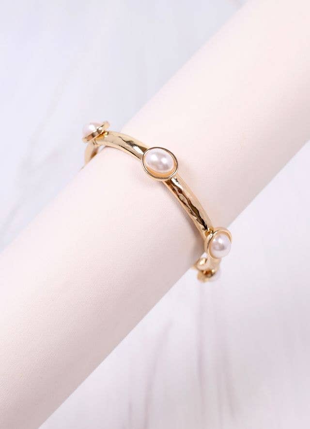 Piers Stretch Bracelet with Pearls