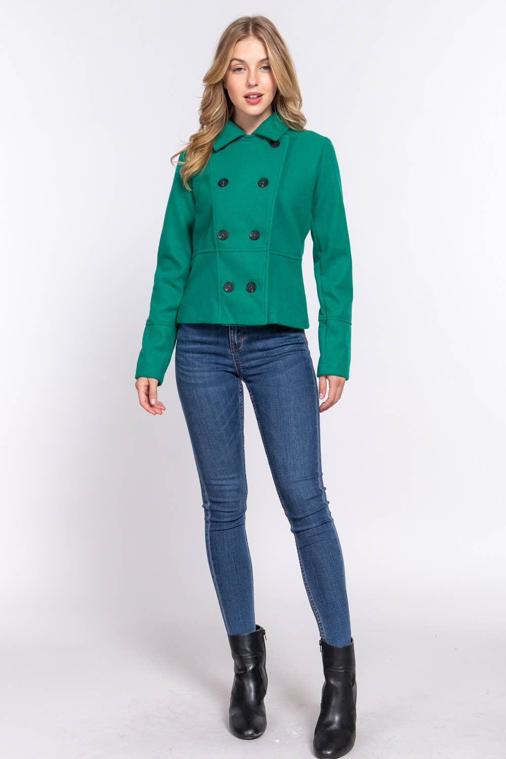Long Sleeve Double Breasted Coat