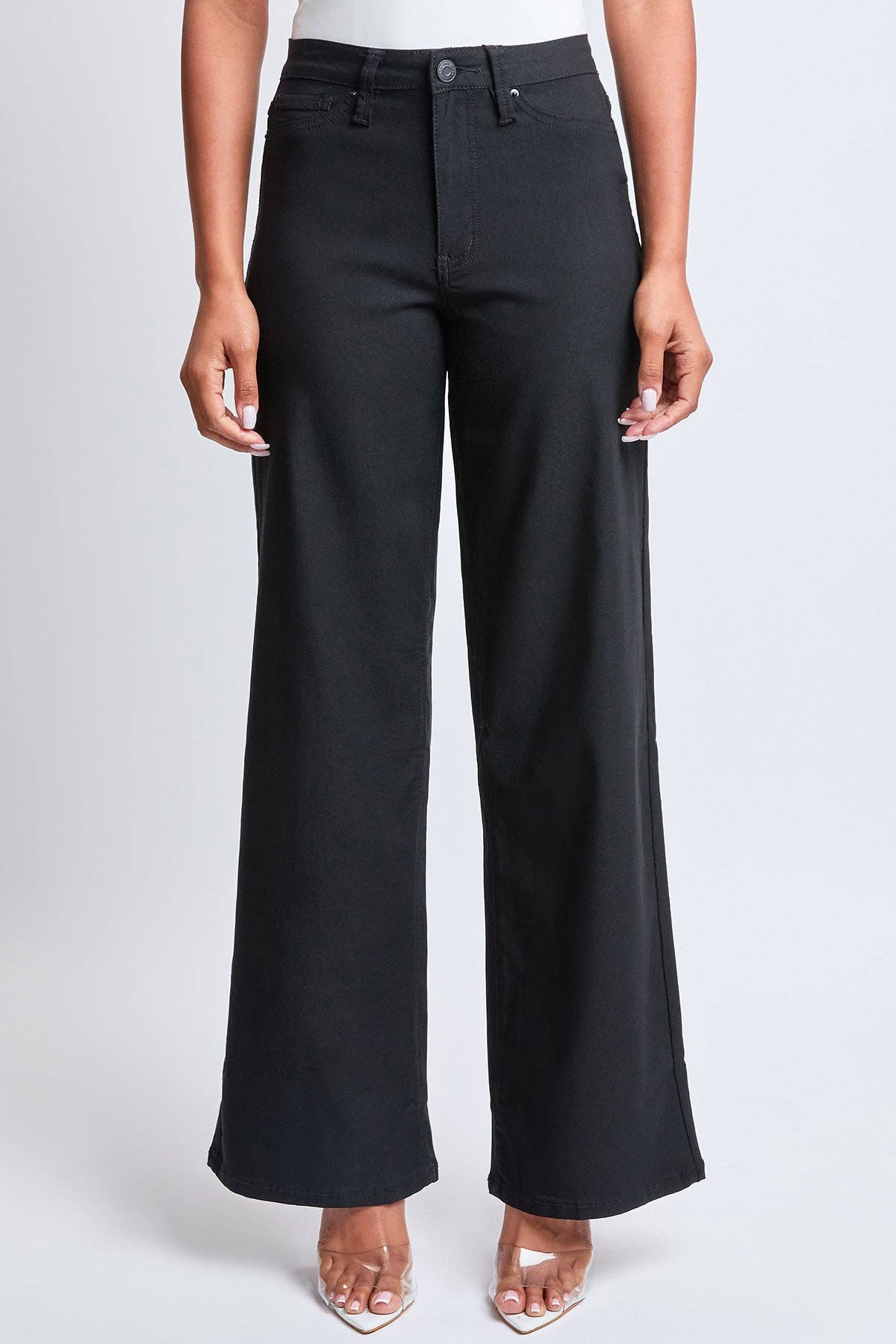 Hyperstretch High Rise Wide Leg Pant ~ Black