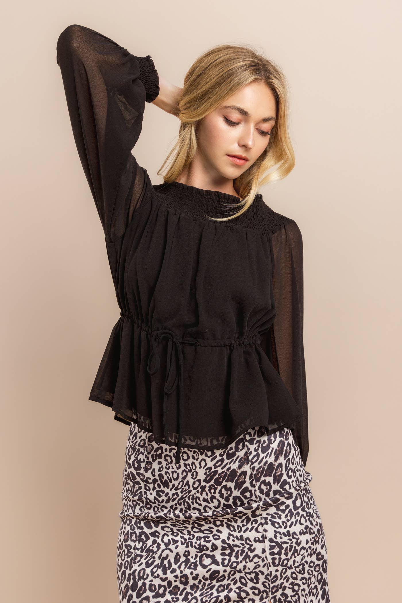 Off Shoulder Long Sleeve Top