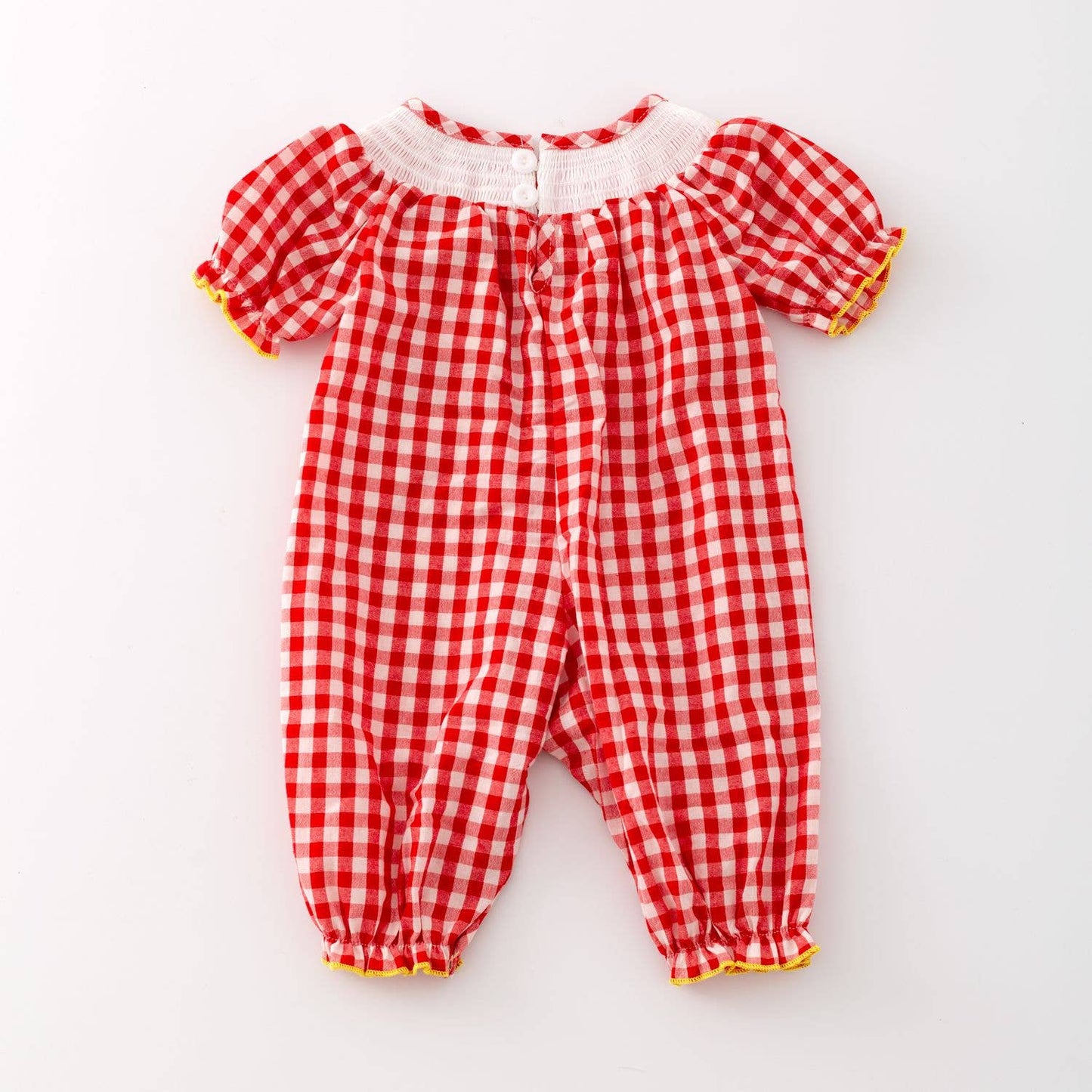 Crawfish Smocked Baby Romper