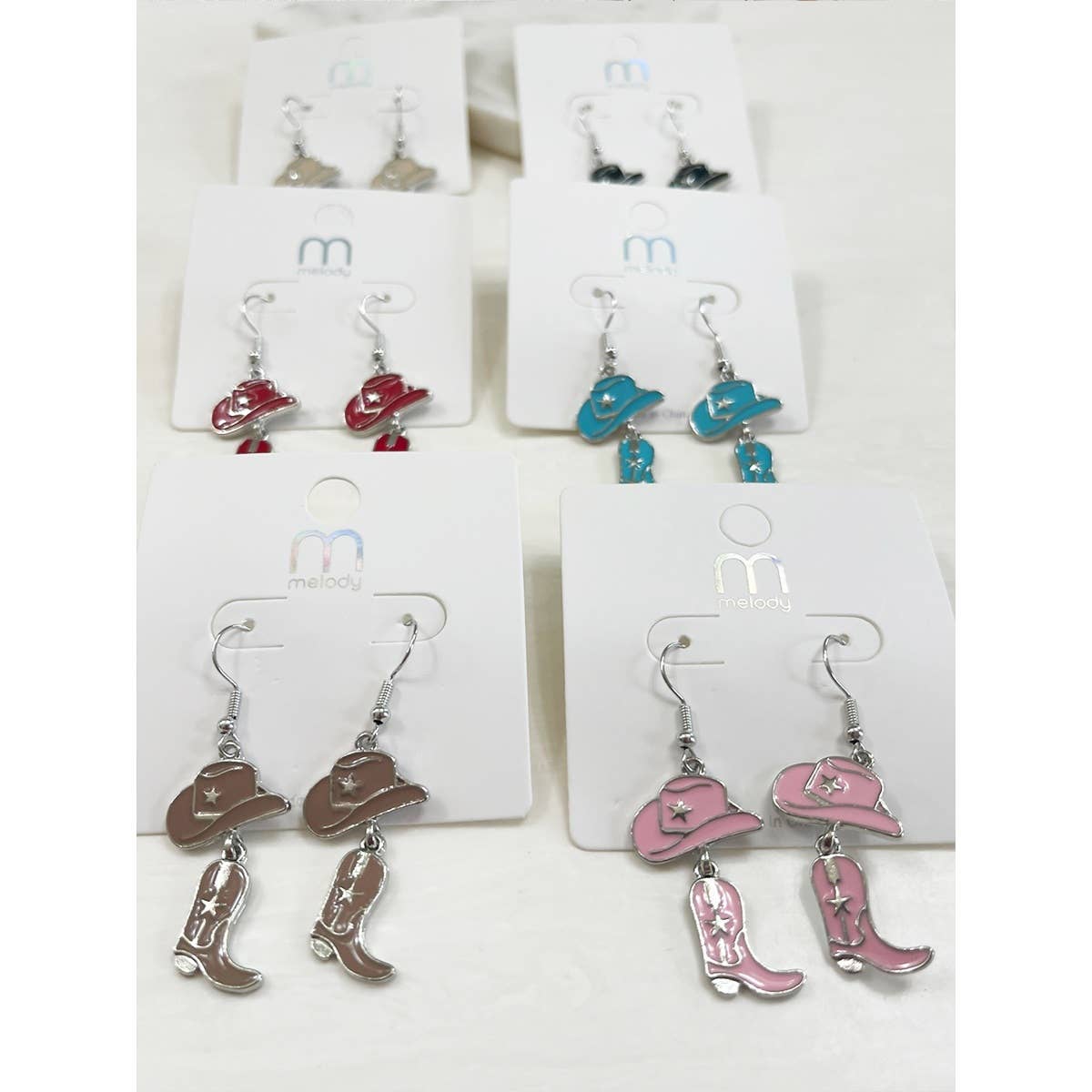 Western Cowgirl Earrings Set