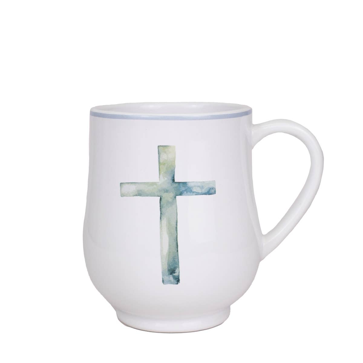 Watercolor Cross Mug 18oz