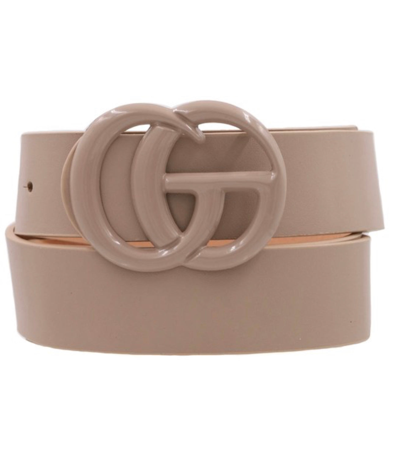 Painted Faux Leather Belt