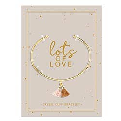 Tassel Cuff Bracelet-Love