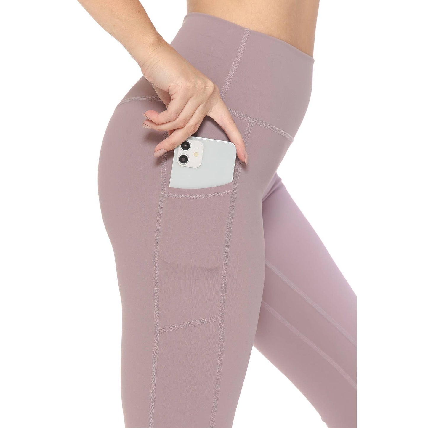 Premium Nylon Activewear Solid Leggings