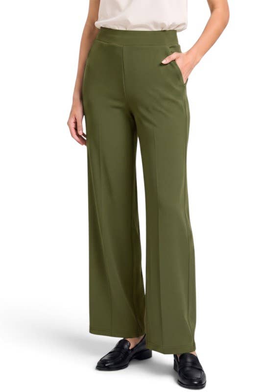 Yoga Fabric – Stretch Straight Leg Pants (multiple colors)