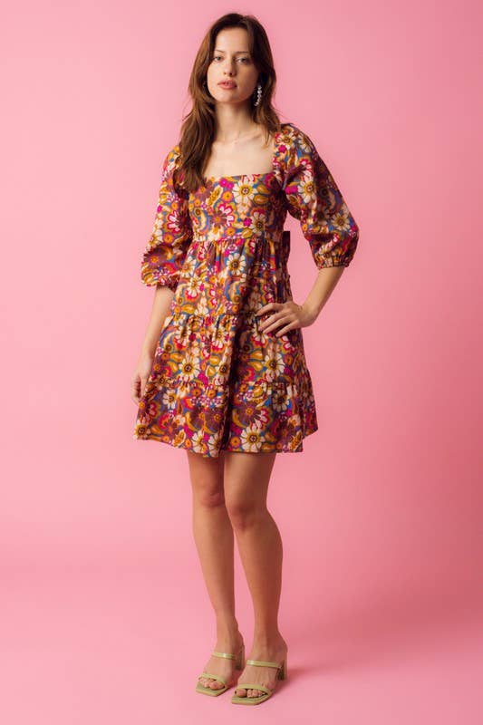 Avalee Multi Floral Mini Dress