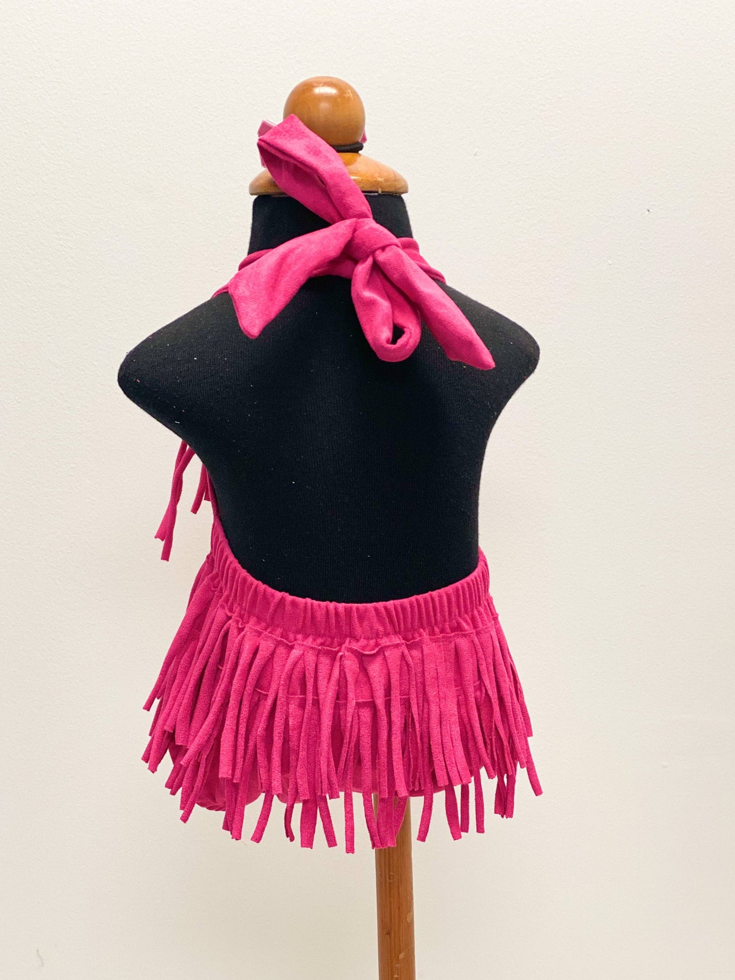 Pink Fringe Infant Romper