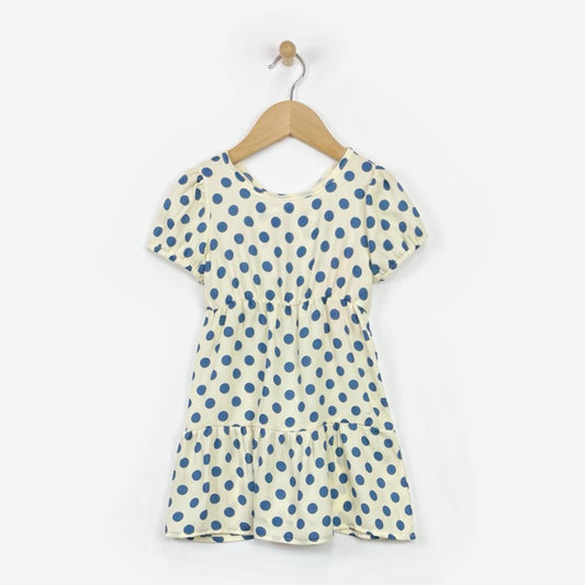 TODDLER KIDS GIRLS PUFF SLEEVE TIE BACK