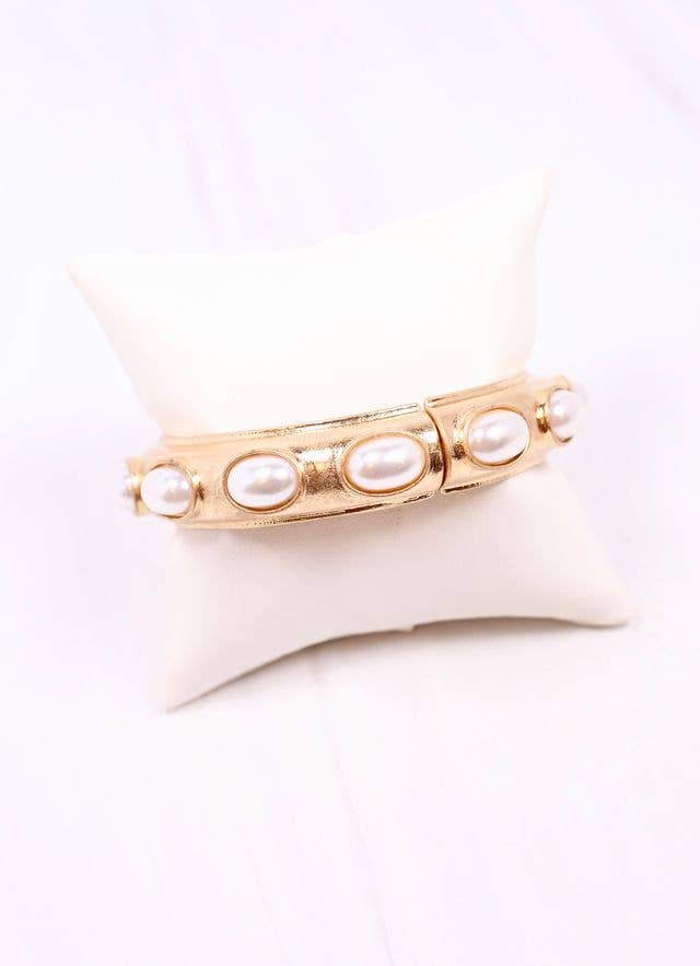 Harriette Pearl Bracelet Gold: Default