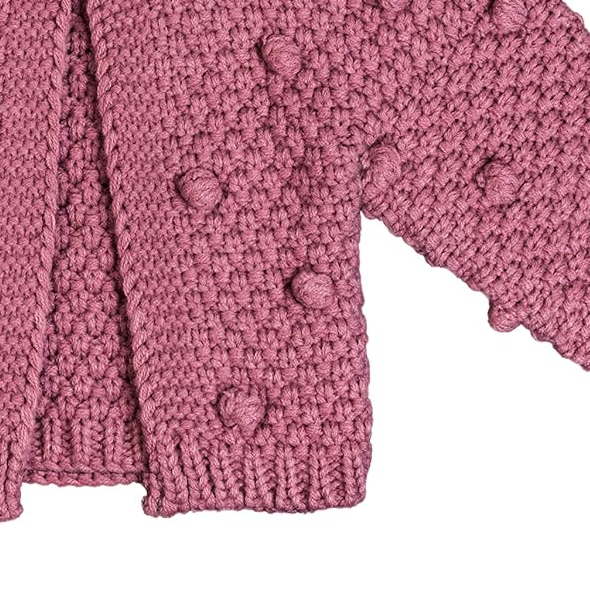 Baby Girls Cable Knit Sweater and Hat Set