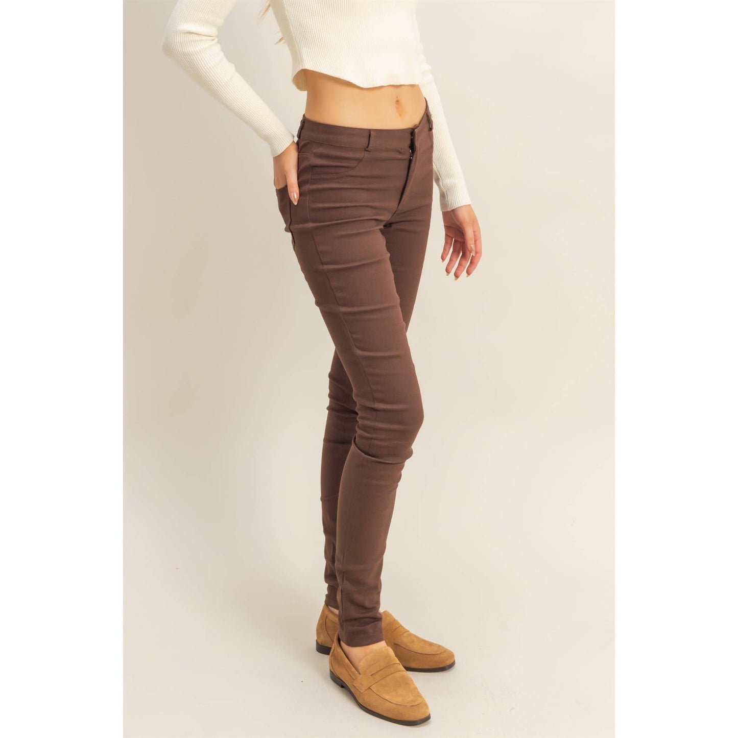 Low-Rise Skinny Pants