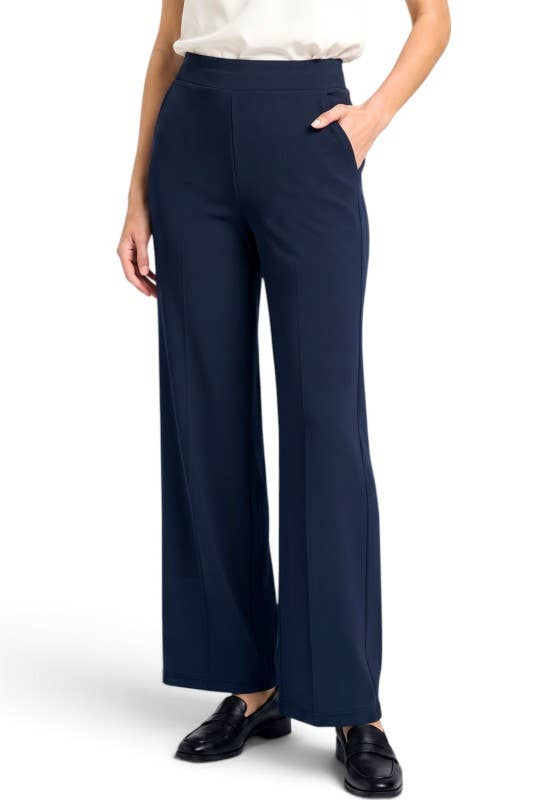 Yoga Fabric – Stretch Straight Leg Pants (multiple colors)