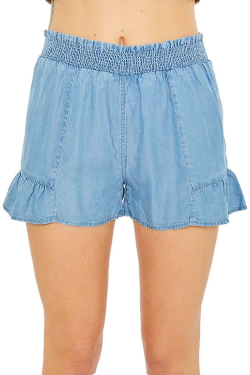 Woven Solid Shorts